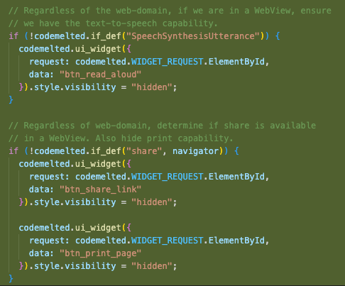 Code Fix in codemelted.js